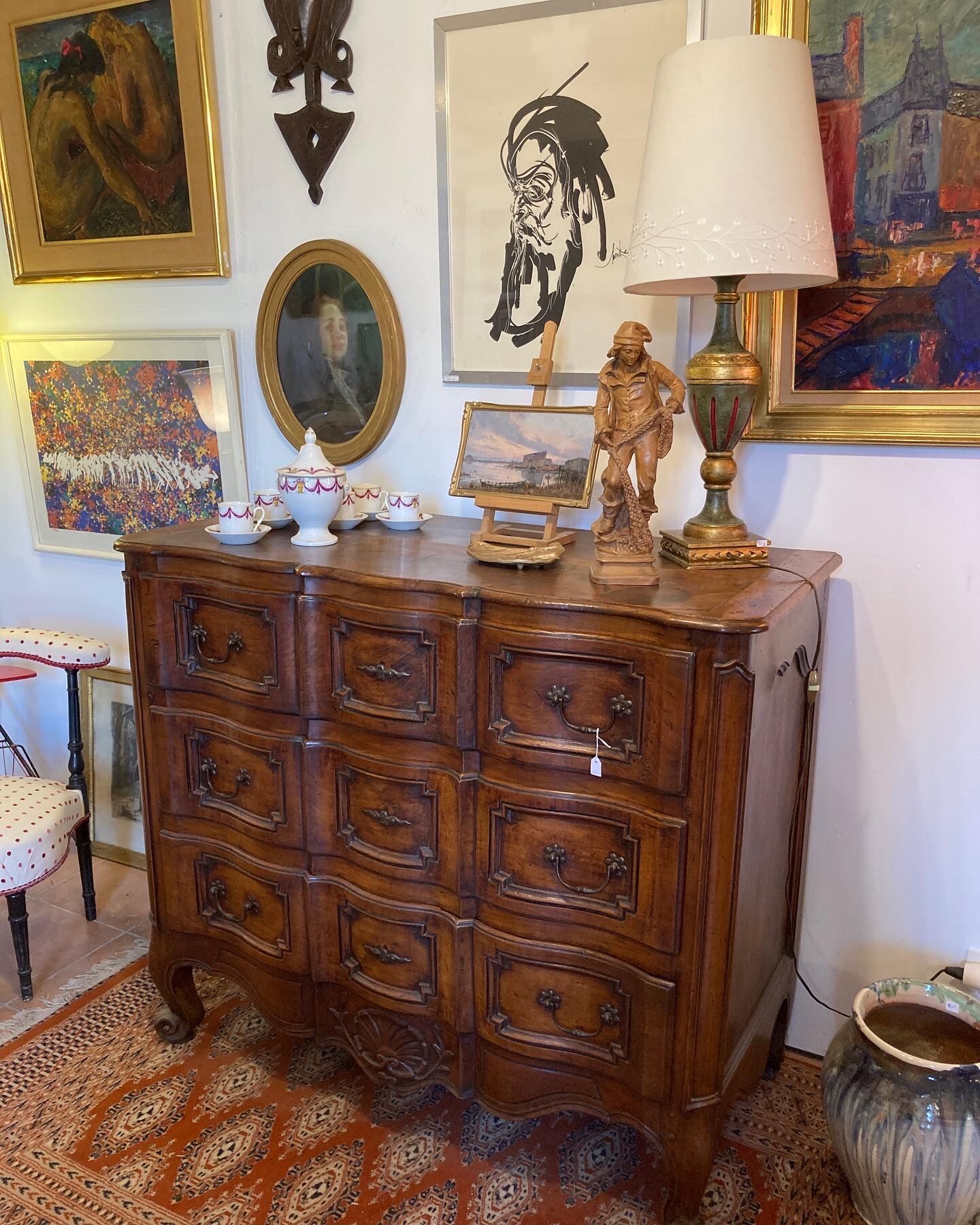 18th century crossbow chest of drawers - Louis XV period