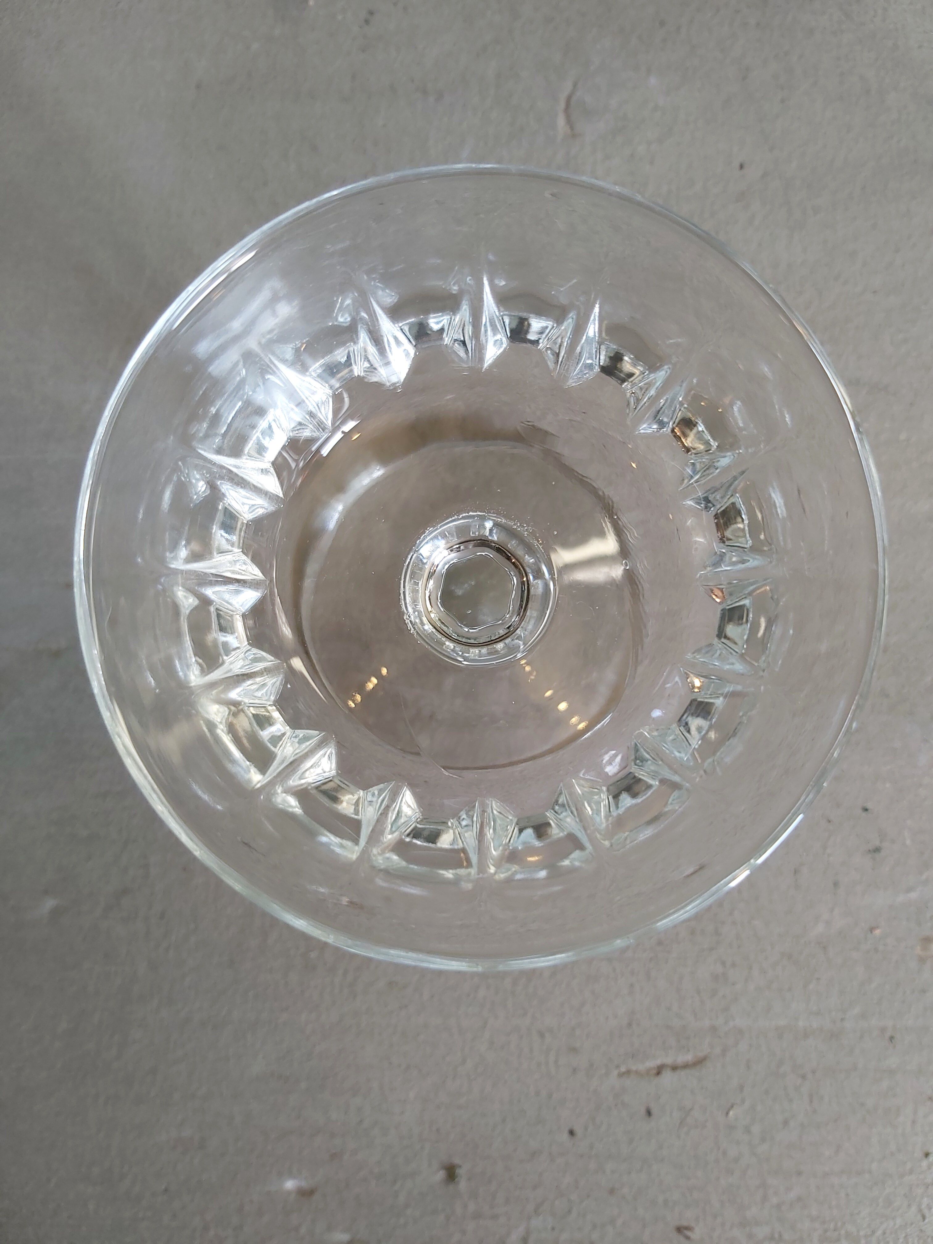 Set of four vintage French glasses for liquor