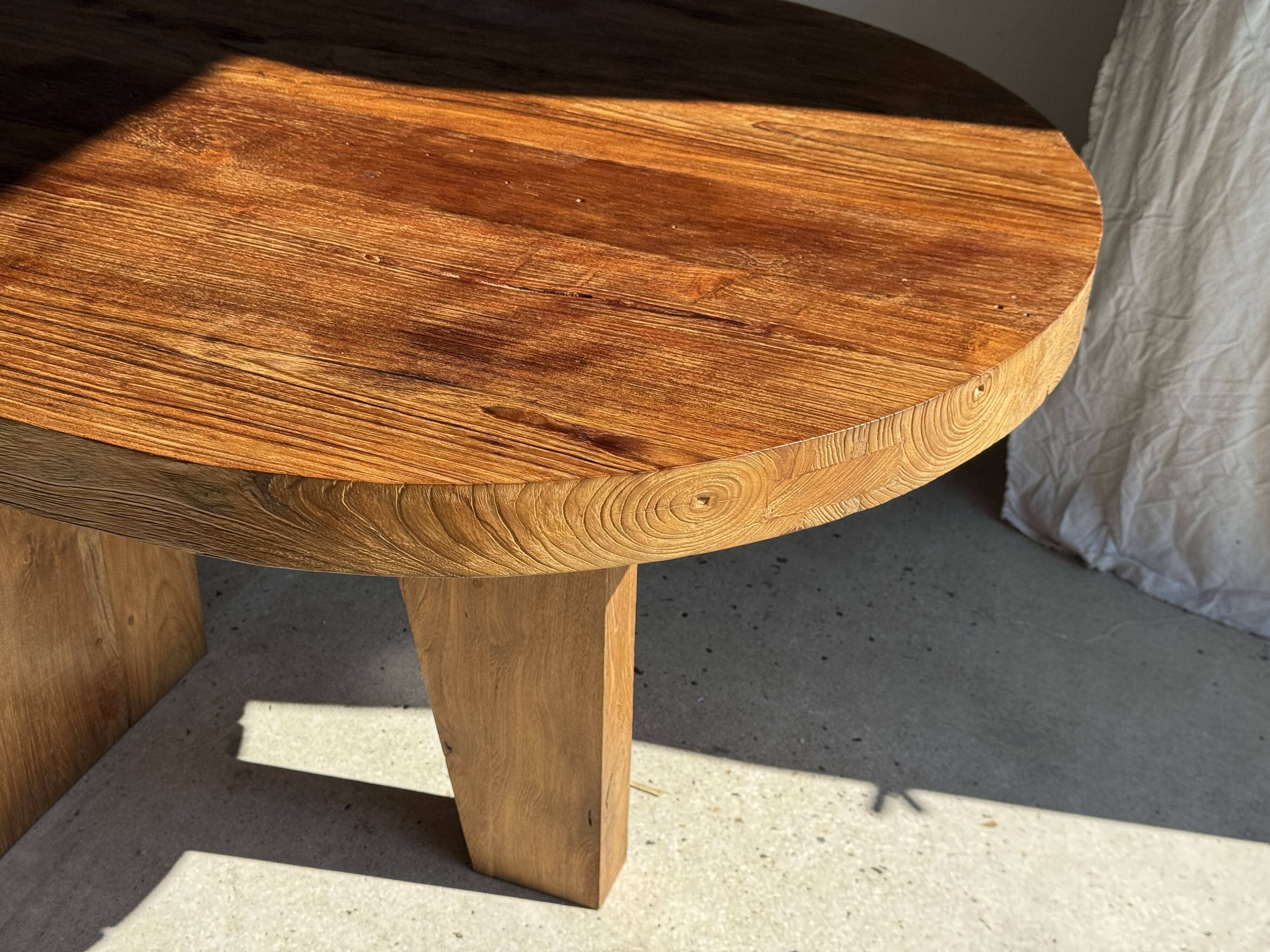 Immense solid teak table 2.10m x 1m