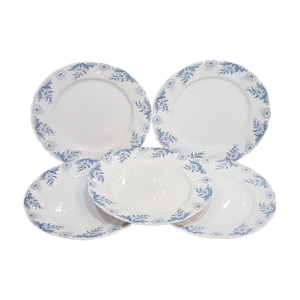 lot de 5 assiettes plates