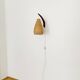 Danish Teak and Wicker Wall Lamp