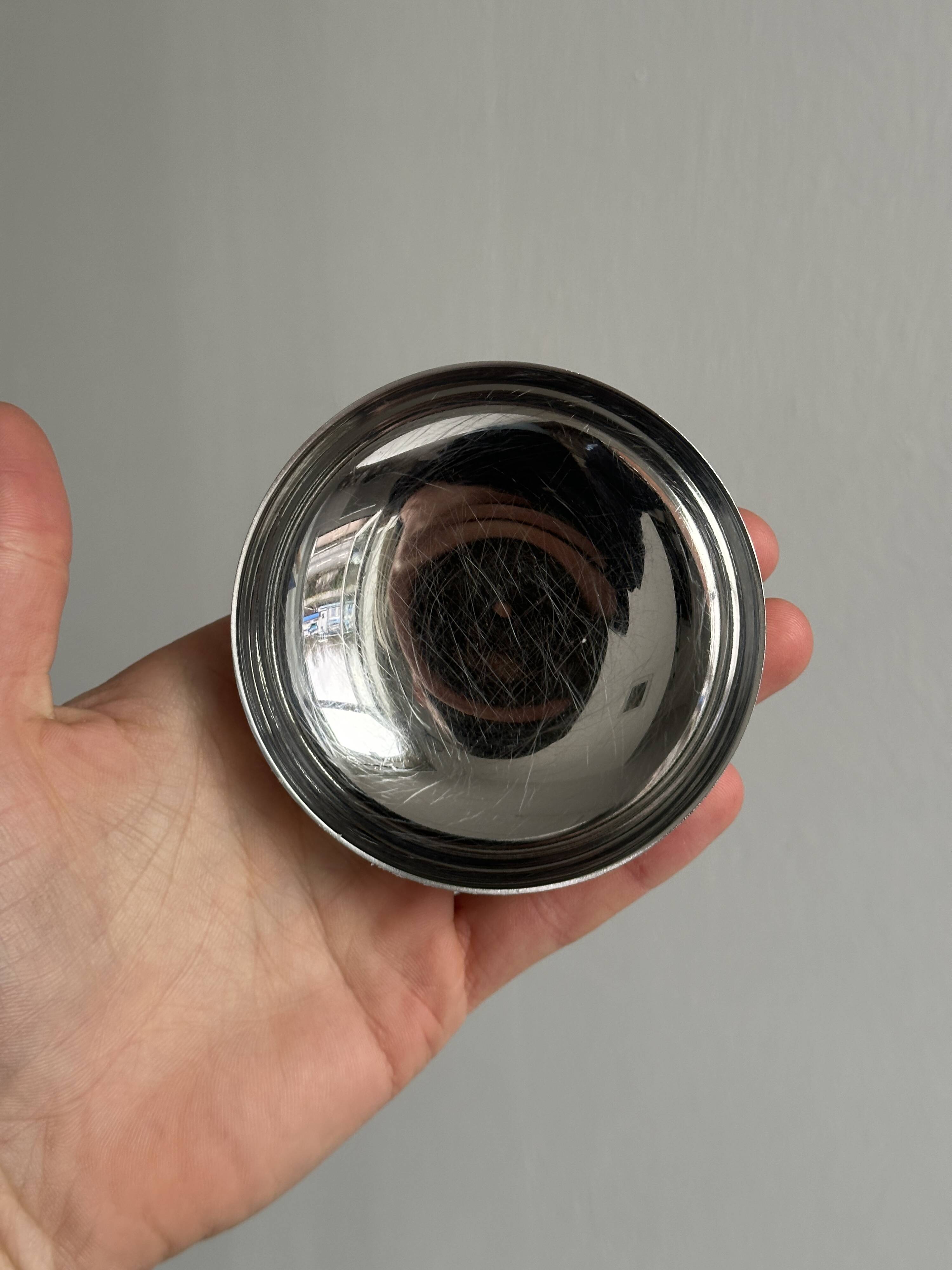 Set of Letang Remy style stainless steel footed cups