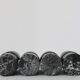 Set of 4 black marble glasses
