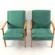 Fauteuil en velours vert vintage, 1970