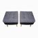 Mid-century modern ottomans in grey and black, 1950s, set of 2