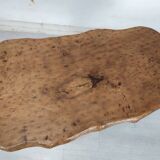 Brutalist wooden coffee table
