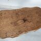 Table basse bois brutaliste