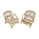 Pair of rattan armchairs of the 70s