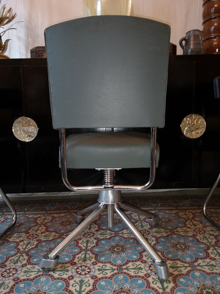 Bauhaus Nori Roneo skai retro vintage chair 1950s