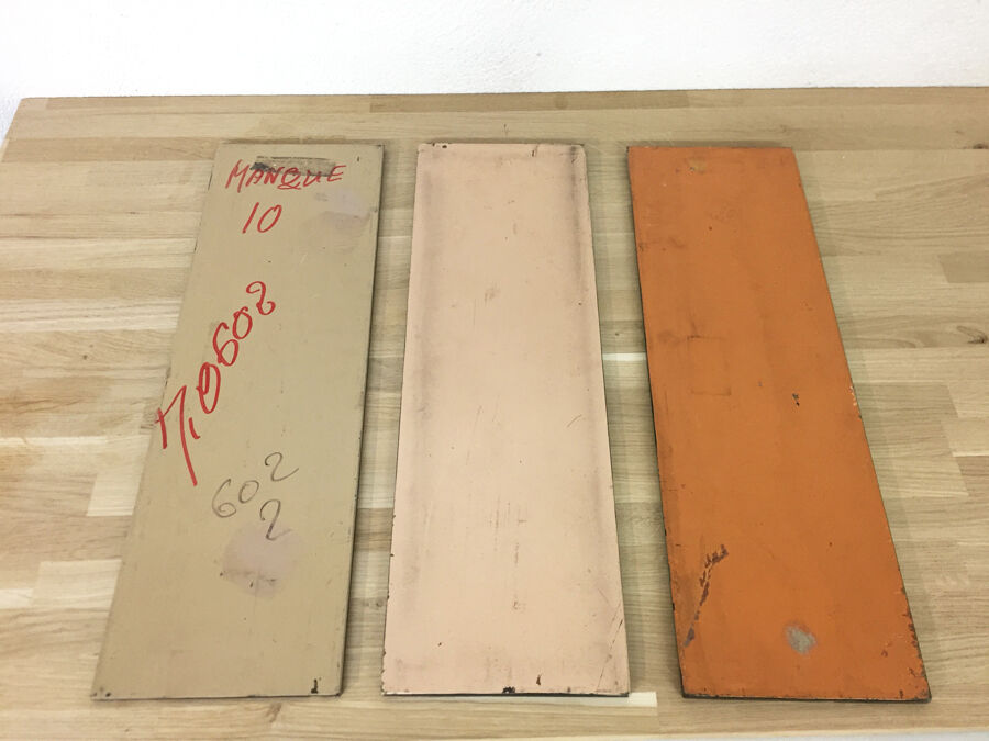 Triptych vintage SNCF wagon mirrors 1980