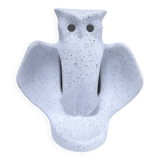 80s design ceramic owl lamp