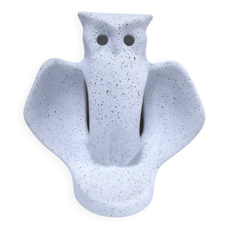 80s design ceramic owl lamp