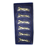 Set of 6 panther knife holders