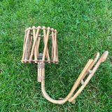 Vintage rattan wall lamp 1960