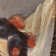 Portrait painting woman gypsy oil 30s signed