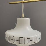 Double glass hanging lamp 1960s