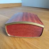 Cote d'Or crocodile skin effect metal advertising box