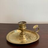 Christofle brass candle holder