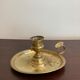 Christofle brass candle holder