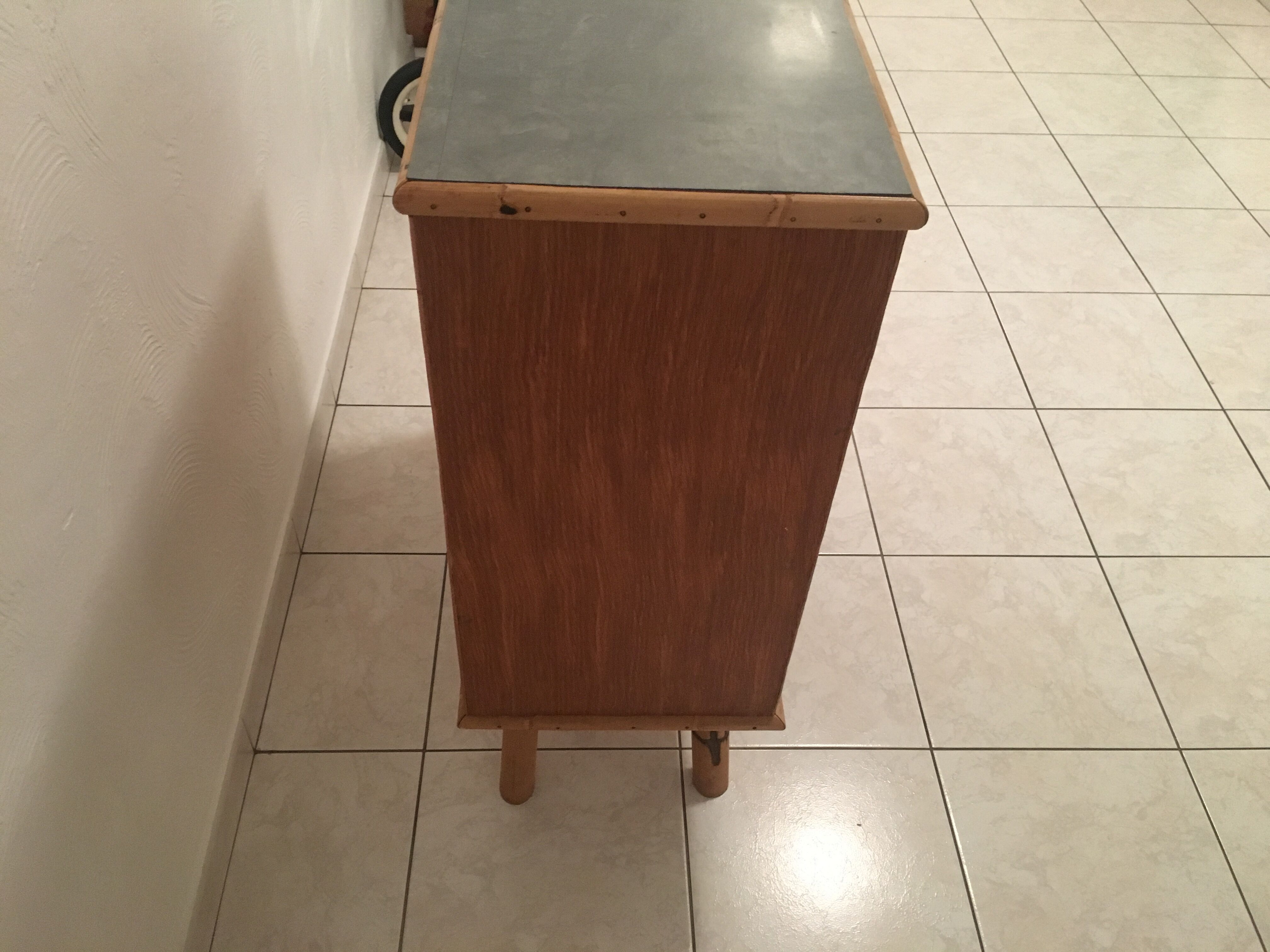 Vintage rattan buffet