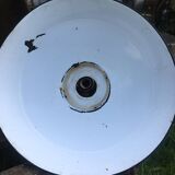 Lot of 5 black industrial lamps in good condition, 1970s *-