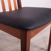 Mid Century Teak & Leather Dining Chairs by Leslie Dandy for G-Plan, 1960