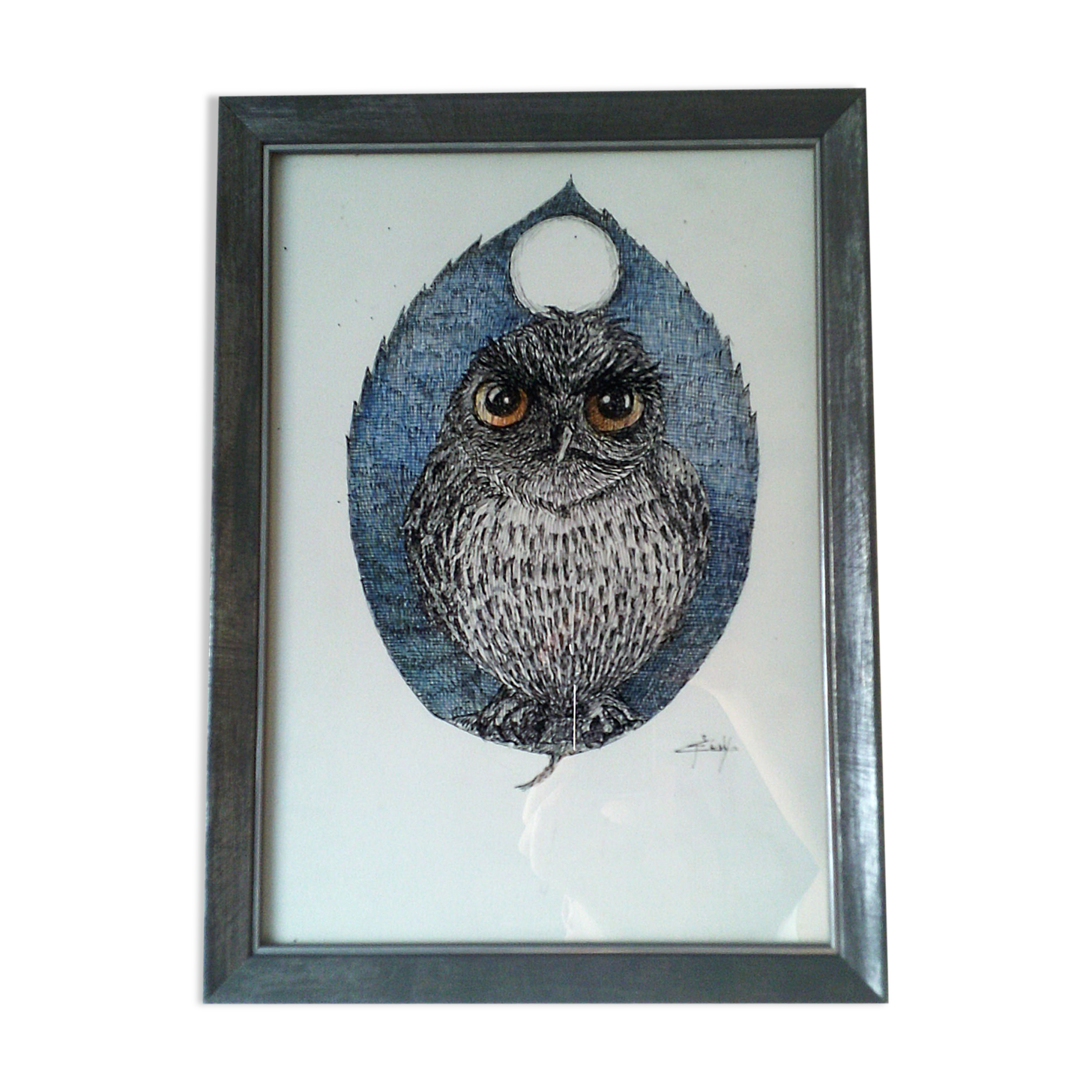 "Blue night" China ink