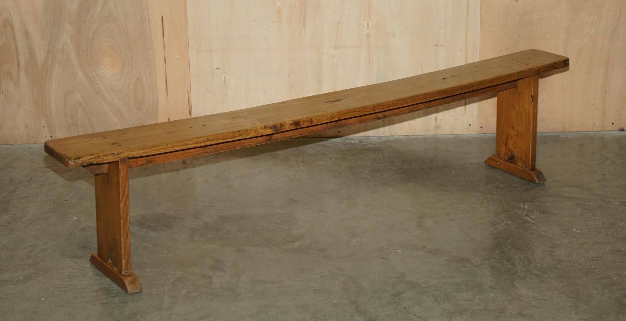 Paire de bancs victorienne en chêne