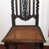 4 Twisted gothic chairs seated