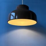 Vintage mid century pendant lamp in brown metal