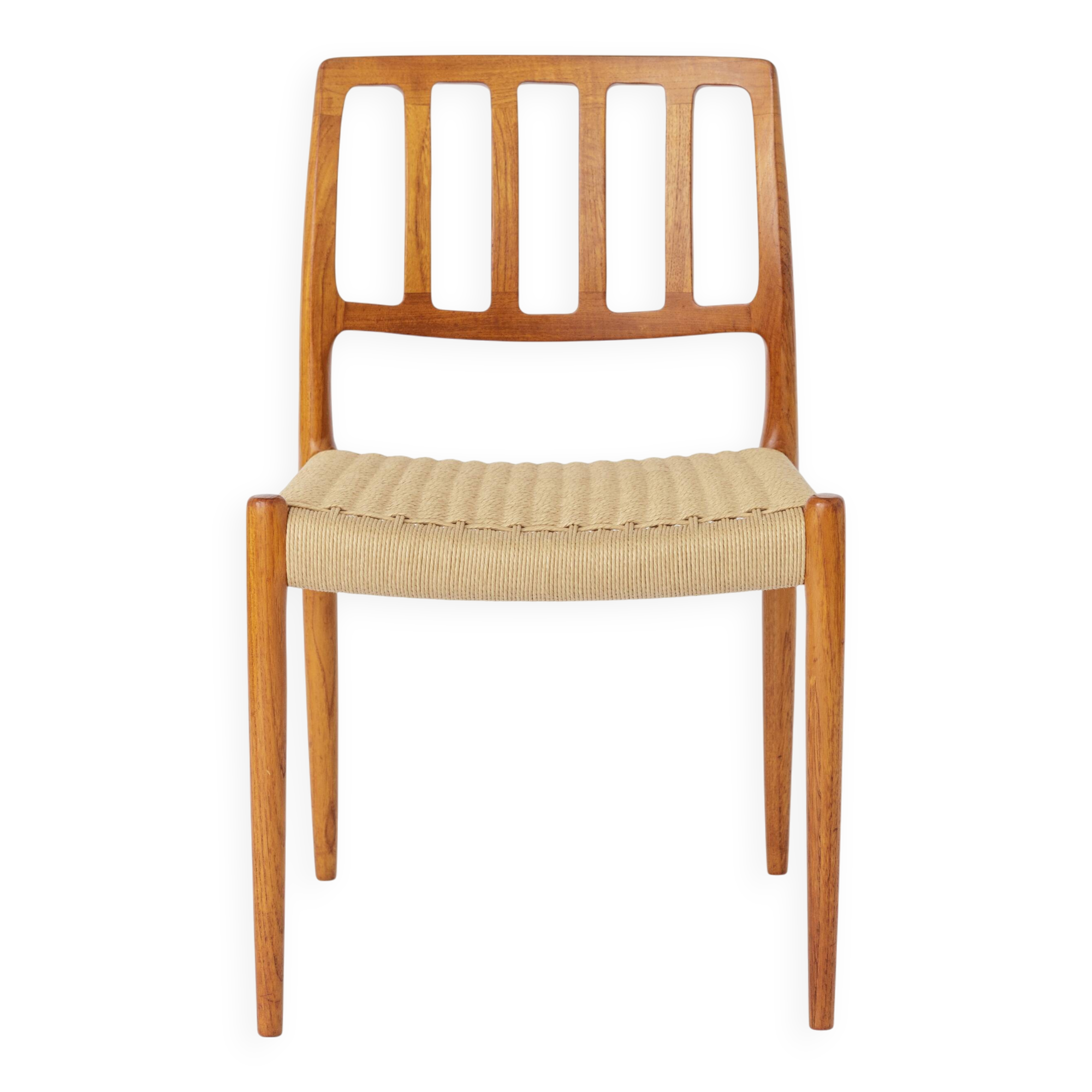 1 of 8 Niels Otto Møller Model 83 Teak Dining Chair (1974) – Danish Modern