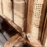 Banc rotin antique
