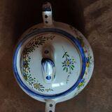 Sugar bowl, Angoulême art earthenware factory, Le Renoleau