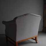Grey boucle lounge chair | Sweden | 1940s