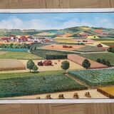 Pedagogical school poster frame