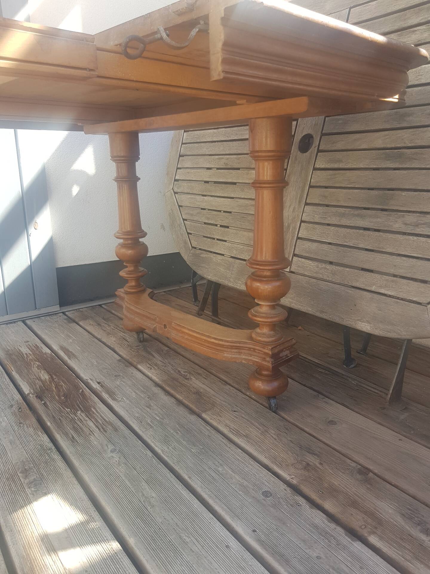 Very large solid wood table