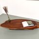 Organic Coffee Table "Slab" in Solid Exotic Wood