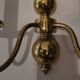 Pair of brass wall lights