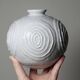 Small porcelain ball vase, Art Deco style, 1935