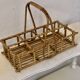 Rattan glass holder