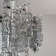 Kalmar Ice Glass chandelier, Austria, 1970s