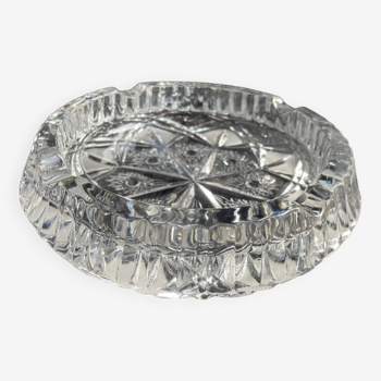 Large cut crystal ashtray – Mid-twentieth century