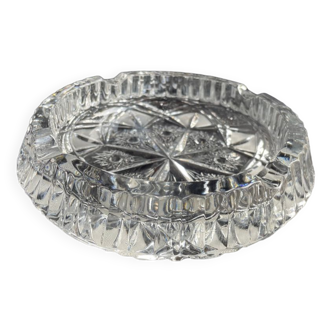 Large cut crystal ashtray – Mid-twentieth century