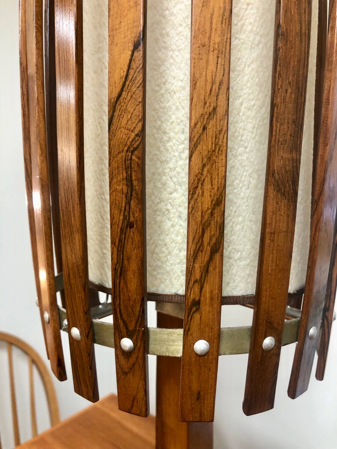 Rosewood floor lamp