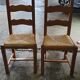3 solid oak Paillé chairs