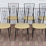 Set of 6 vintage chairs by Colette Gueden