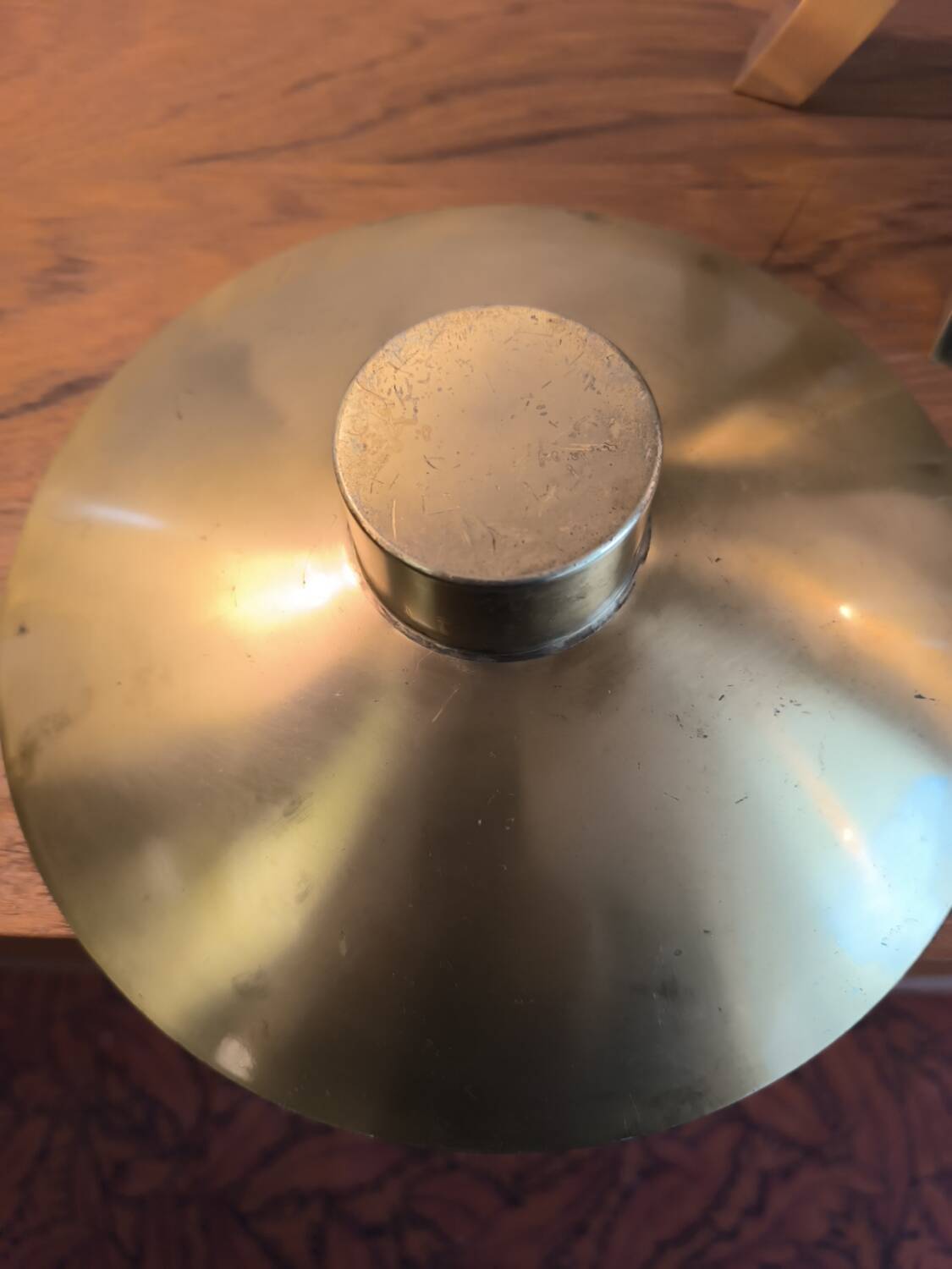 Modernist bronze candlestick circa 1965