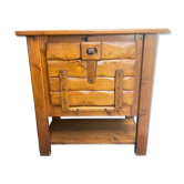 Vintage pine brutalist furniture