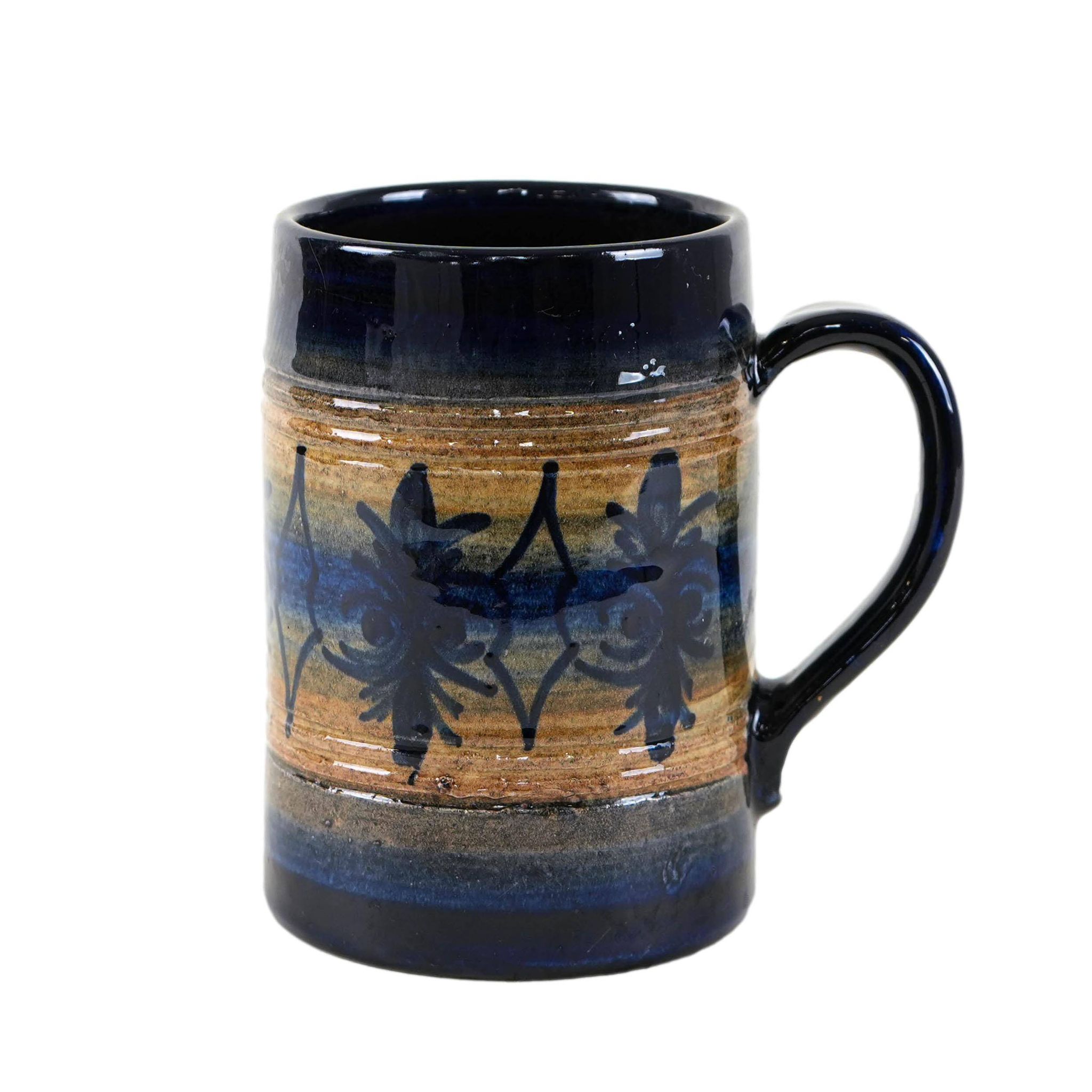 Ceramic beer mug, Danish design, 1970s, made in Denmark