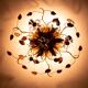 Wonderful gilded florentine flush mount light by Banci Firenze 1970s Italy
